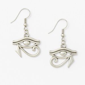 Silver Spiral Eye Earrings Modern Jewelry